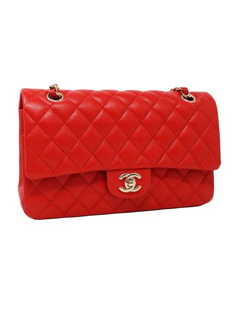 red classic chanel flap bag